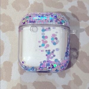 Pink, Purple, Blue Glitter Globe AirPods Case Cover for Gen 1 & 2! Like new